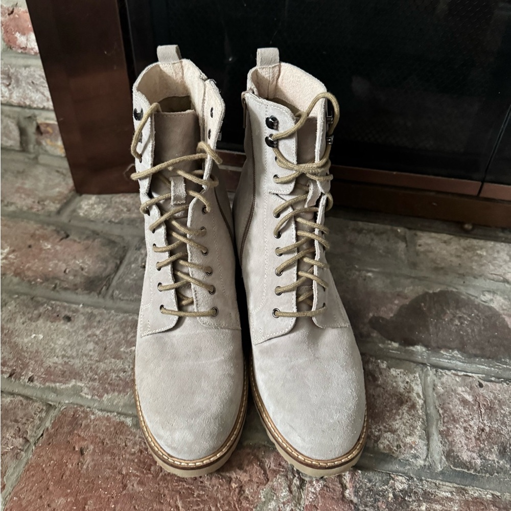 Seychelles Irresistible Lace-Up Boots - Sand - Picture 2 of 7
